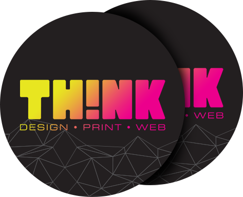 Custom Stickers, Designed & Created by THINK!