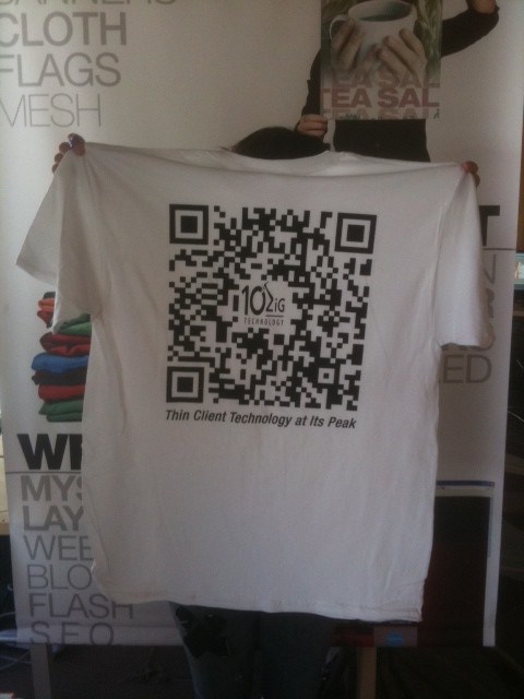 QR Code shirt - 10 Zig Technology