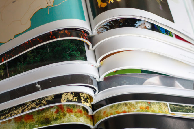 Image of a stack of magazines