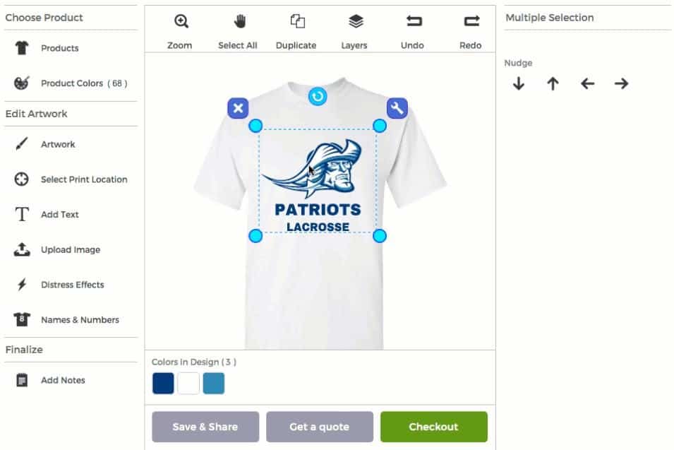 t-shirt design studio